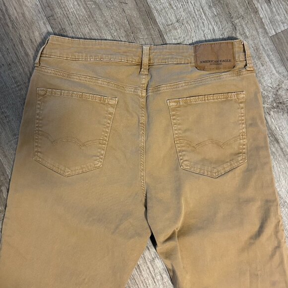 American Eagle Slim Straight Jeans 33x30 Tan/Khaki - Picture 4 of 6